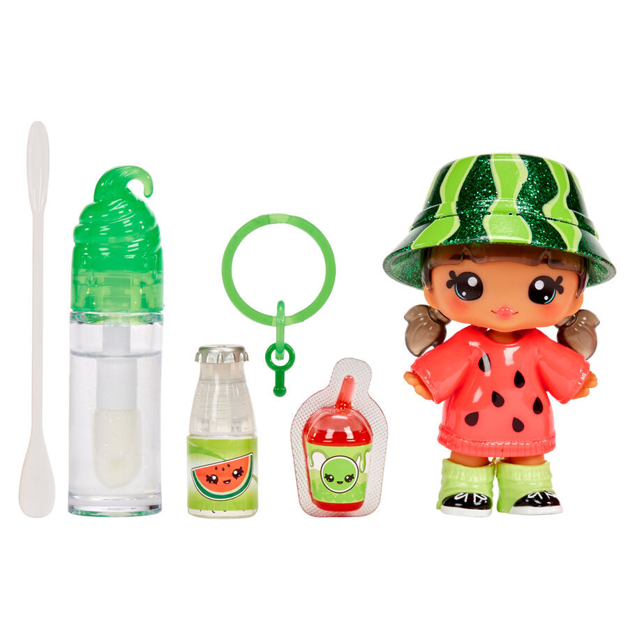 Yummiland assorted Mini doll + lip gloss