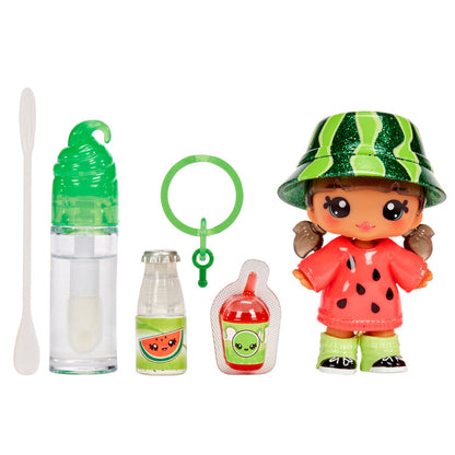 Yummiland assorted Mini doll + lip gloss