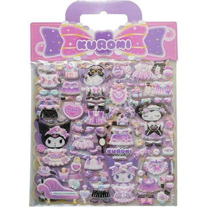 Hello Kitty Kuromi assorted Embossed stickers Nerdscape