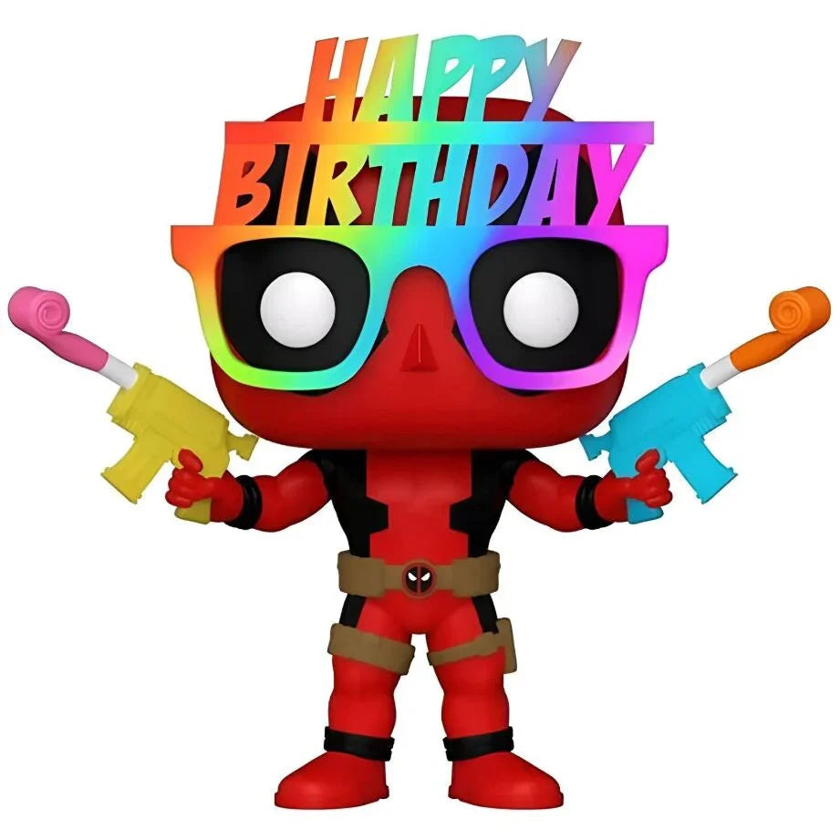 POP figure Marvel Deadpool 30th Birthday Hat Deadpool Exclusive Nerdscape