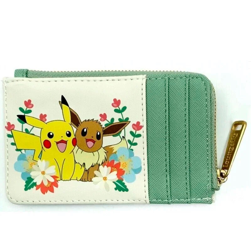 Loungefly Pikachu & Eevee Floral card holder Nerdscape