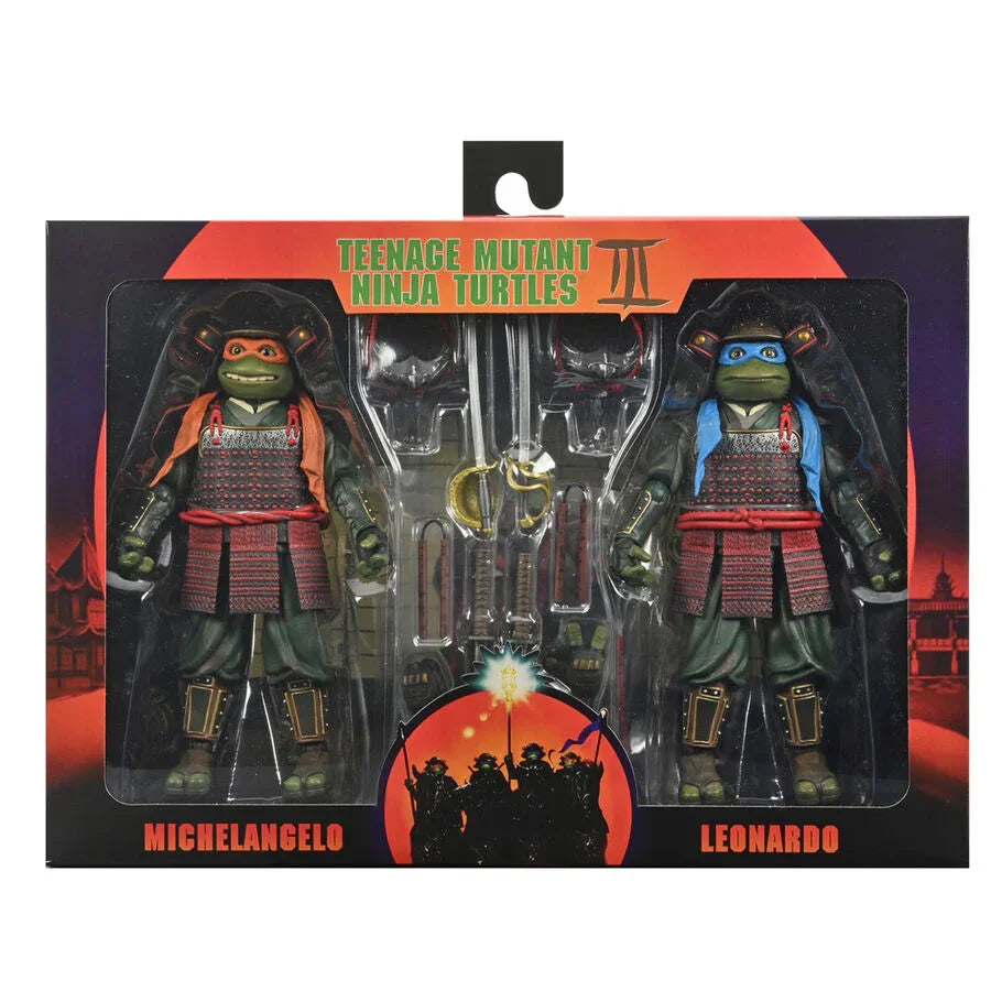 Ninja Turtles Leonardo & Michelangelo Teenage Mutant Ninja Turtles 18cm Figura da Collezione - Nerdscape Nerdscape