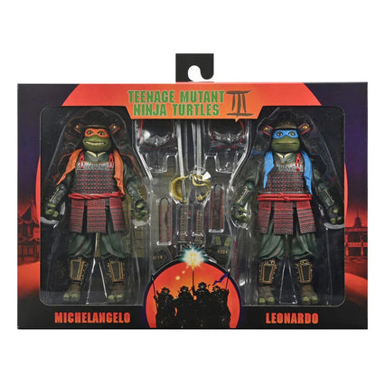 Ninja Turtles Leonardo & Michelangelo Teenage Mutant Ninja Turtles 18cm Figura da Collezione - Nerdscape Nerdscape
