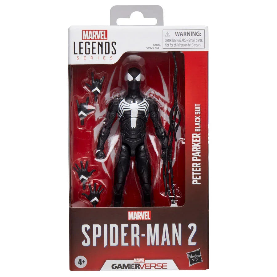 Marvel Legends Spider-Man Peter Parker Black Suit Figura da Collezione 15cm - Nerdscape Nerdscape