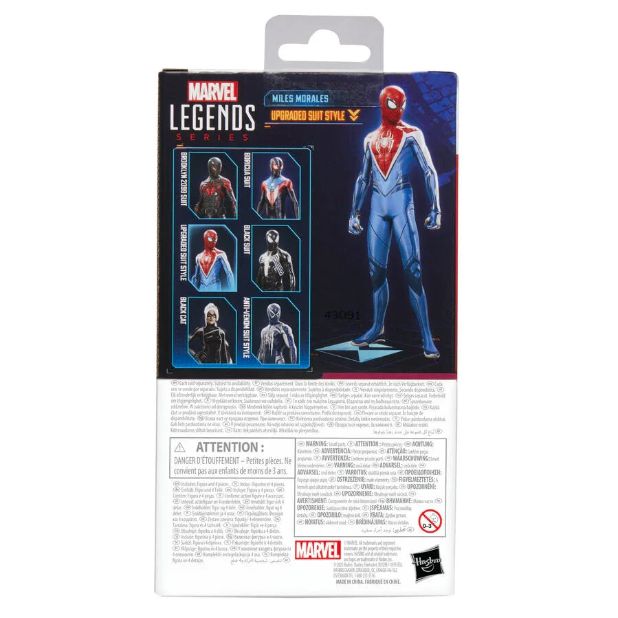Marvel Legends Spider-Man Miles Morales Upgraded Suit Figura da Collezione 15cm - Nerdscape Nerdscape