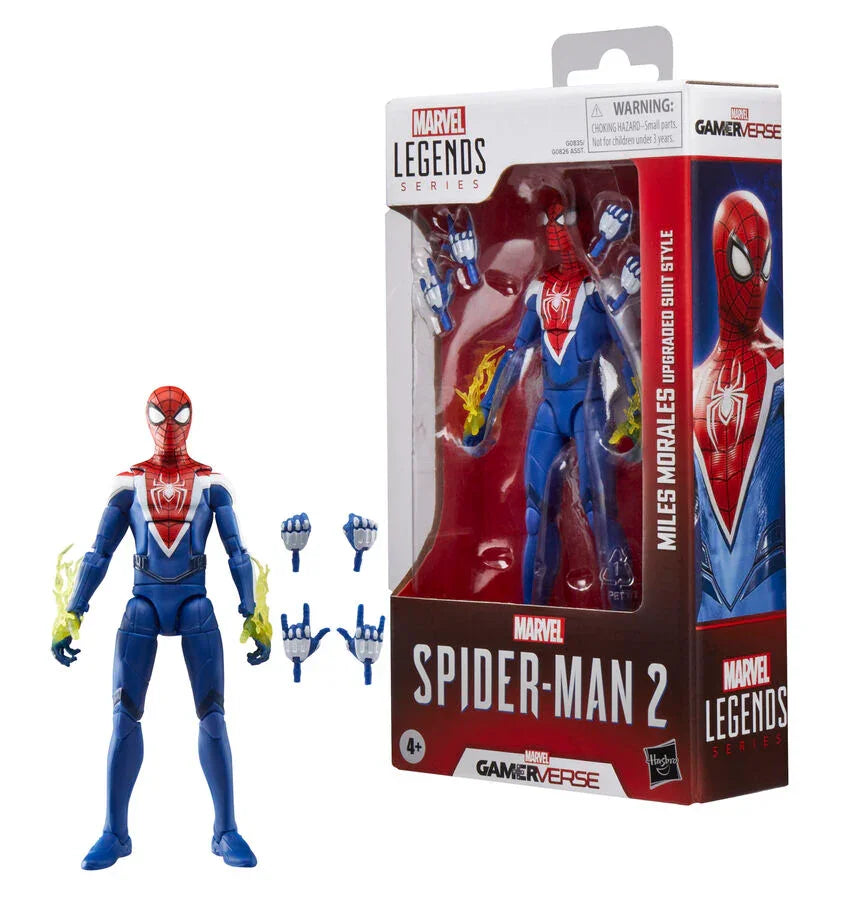 Marvel Legends Spider-Man Miles Morales Upgraded Suit Figura da Collezione 15cm - Nerdscape Nerdscape
