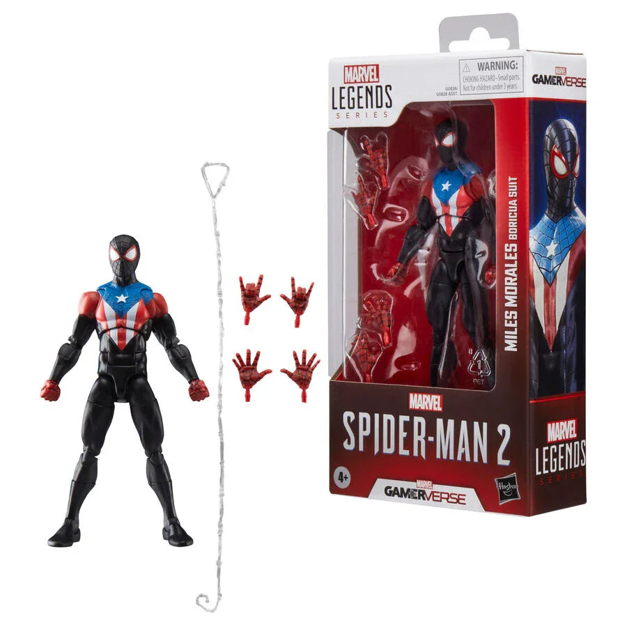 Marvel Legends Spider-Man Miles Morales Boricua Suit - Figura da Collezione 15cm - Nerdscape Nerdscape