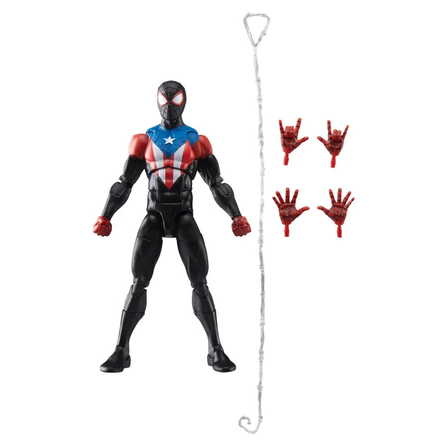 Marvel Legends Spider-Man Miles Morales Boricua Suit - Figura da Collezione 15cm - Nerdscape Nerdscape