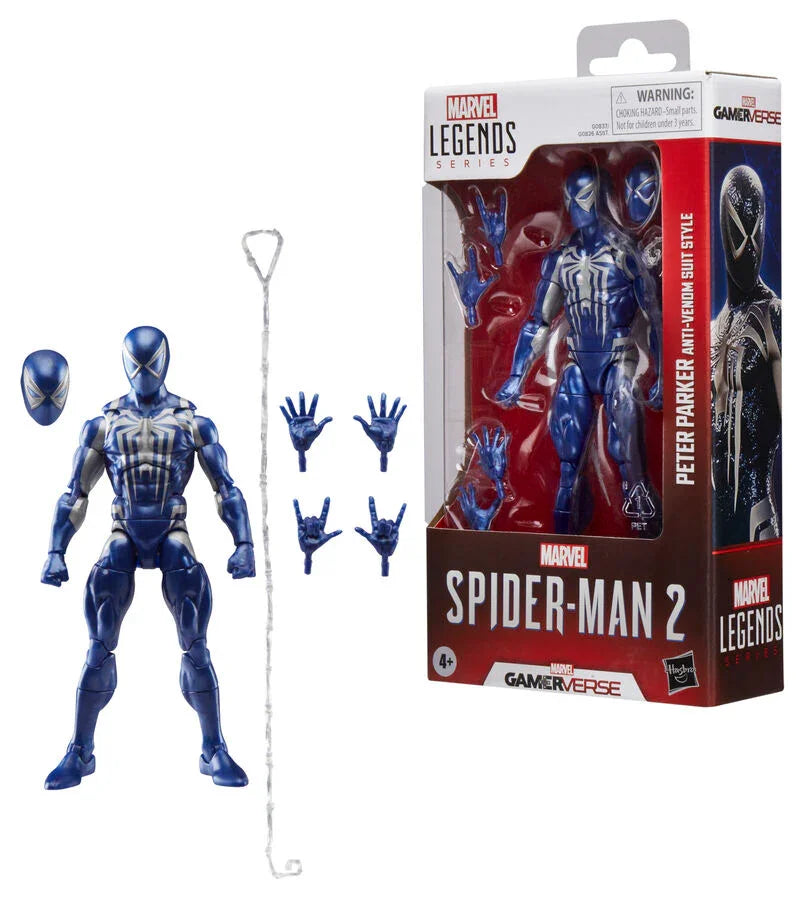 Marvel Legends Spider-Man Peter Parker Anti-Venom Suit Figura da Collezione 15cm - Nerdscape Nerdscape
