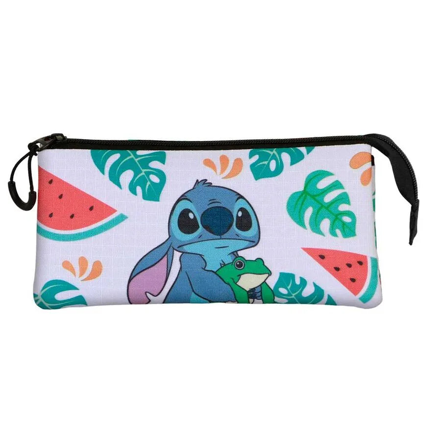 Disney Stitch Frog triple pencil case Nerdscape