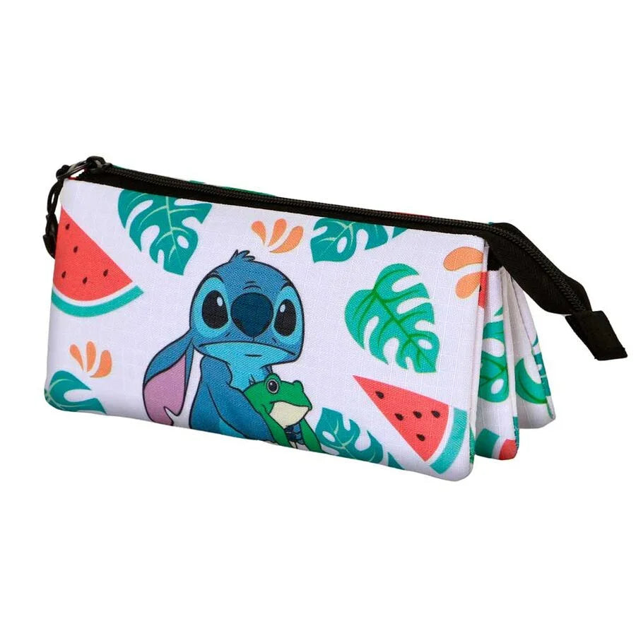 Disney Stitch Frog triple pencil case Nerdscape