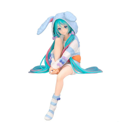 Hatsune Miku Miku Rabbit Ear Hood Pajama Noodle Stopper figure 14cm Nerdscape