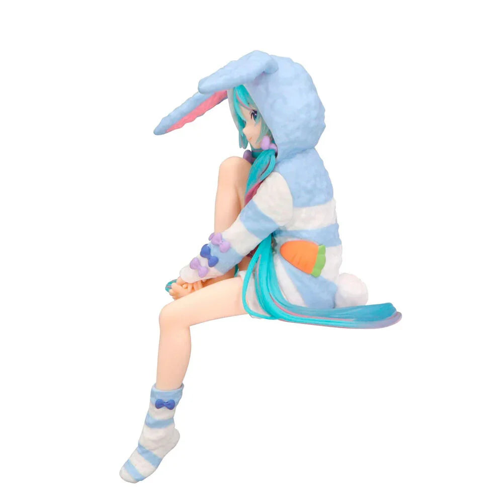 Hatsune Miku Miku Rabbit Ear Hood Pajama Noodle Stopper figure 14cm Nerdscape