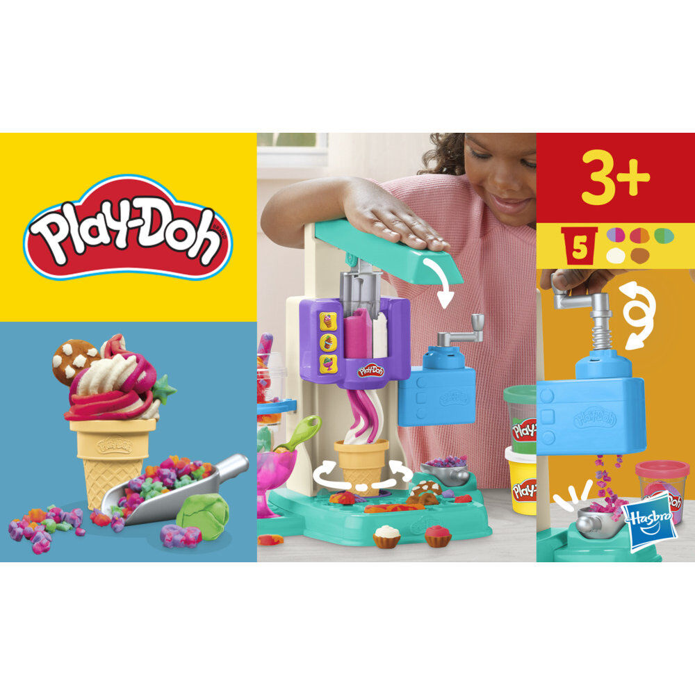 Play-Doh Multicoloured ice cream parlour Nerdscape
