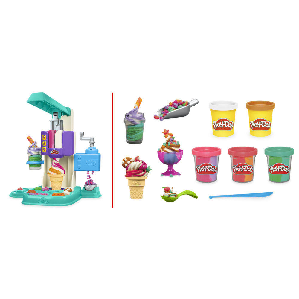 Play-Doh Multicoloured ice cream parlour Nerdscape