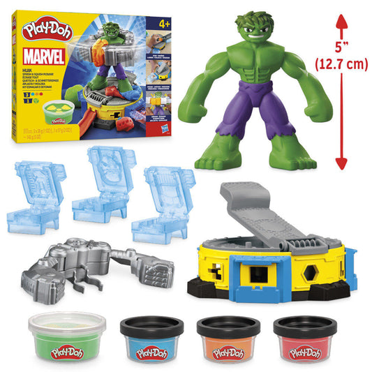 Pâte à modeler Play-Doh Marvel Hulk : formes et écrasements