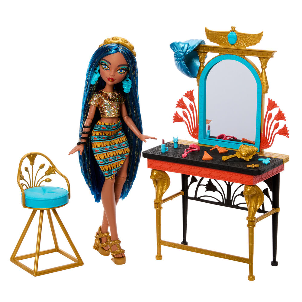 Monster High Cleo de Nile with dressing table doll Nerdscape