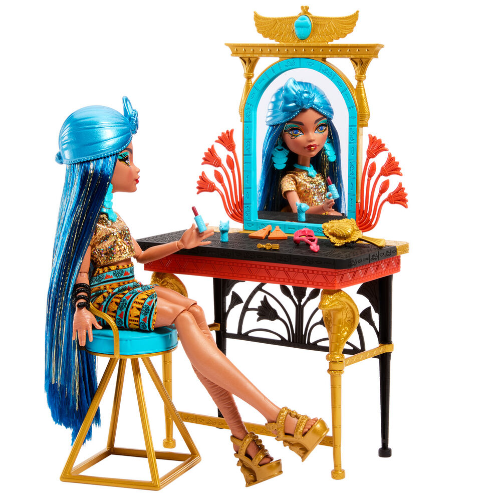 Monster High Cleo de Nile with dressing table doll Nerdscape