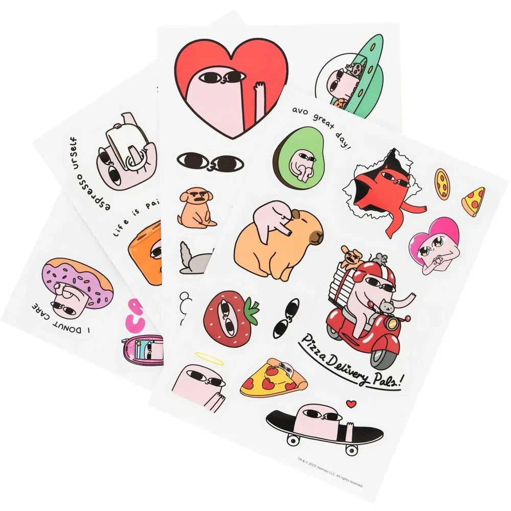 Ketnipz reusable sticker set Nerdscape