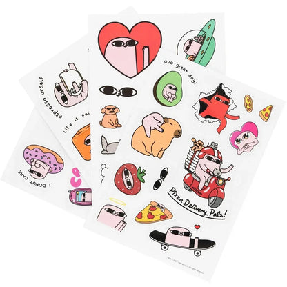 Ketnipz reusable sticker set Nerdscape