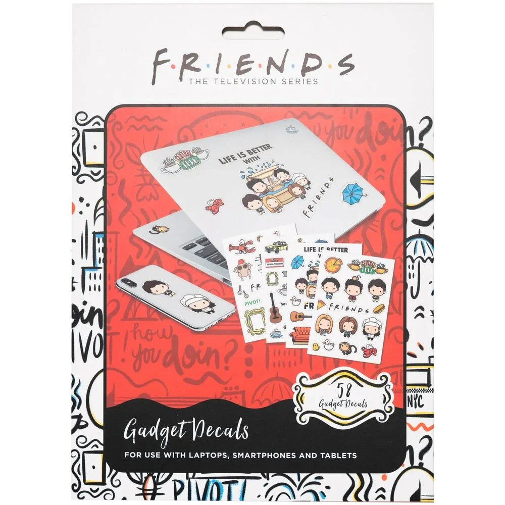 Friends reusable sticker set Nerdscape