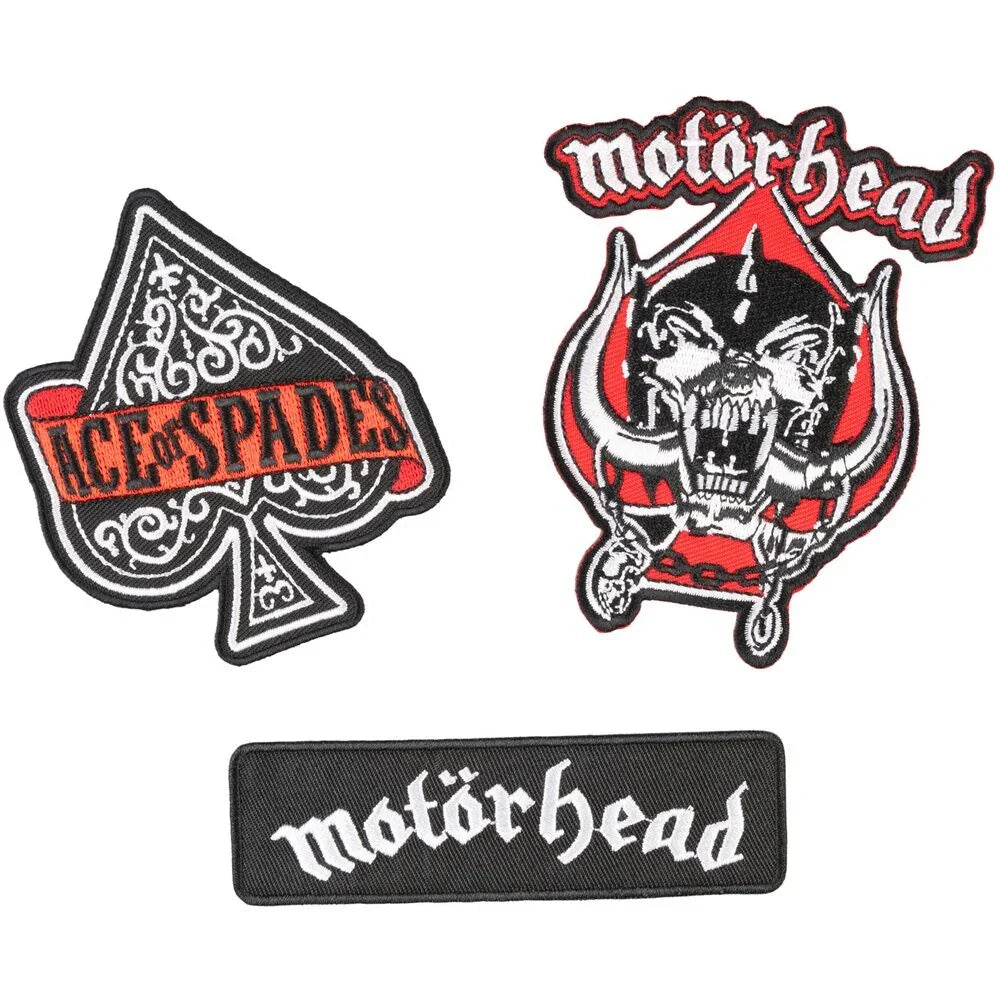 Motorhead Set Patch 3 Pezzi Nerdscape – Toppa, Incolla o Cucila e Sfoggia il Tuo Stile! Nerdscape