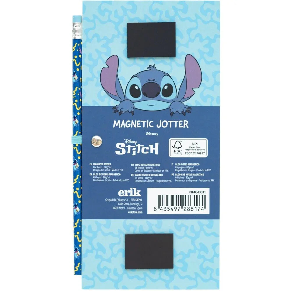 Nerdscape Notepad Magnetico Stitch Disney – Figura da Collezione con 65 Fogli e Magneti Integrati Nerdscape