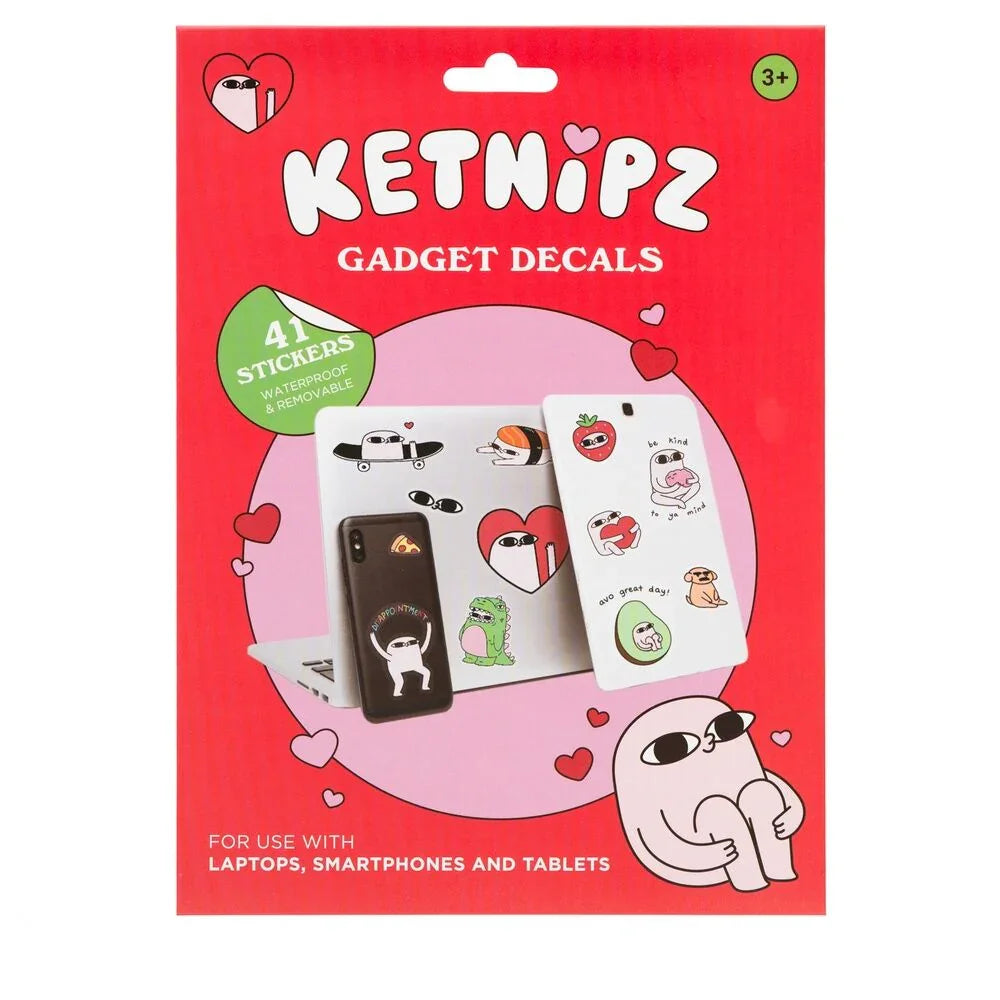 Ketnipz reusable sticker set Nerdscape