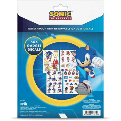 Sonic The Hedgehog reusable sticker set Nerdscape