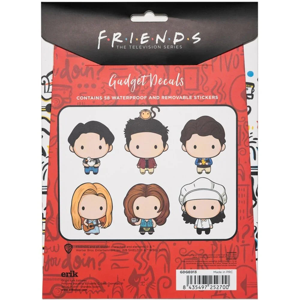 Friends reusable sticker set Nerdscape