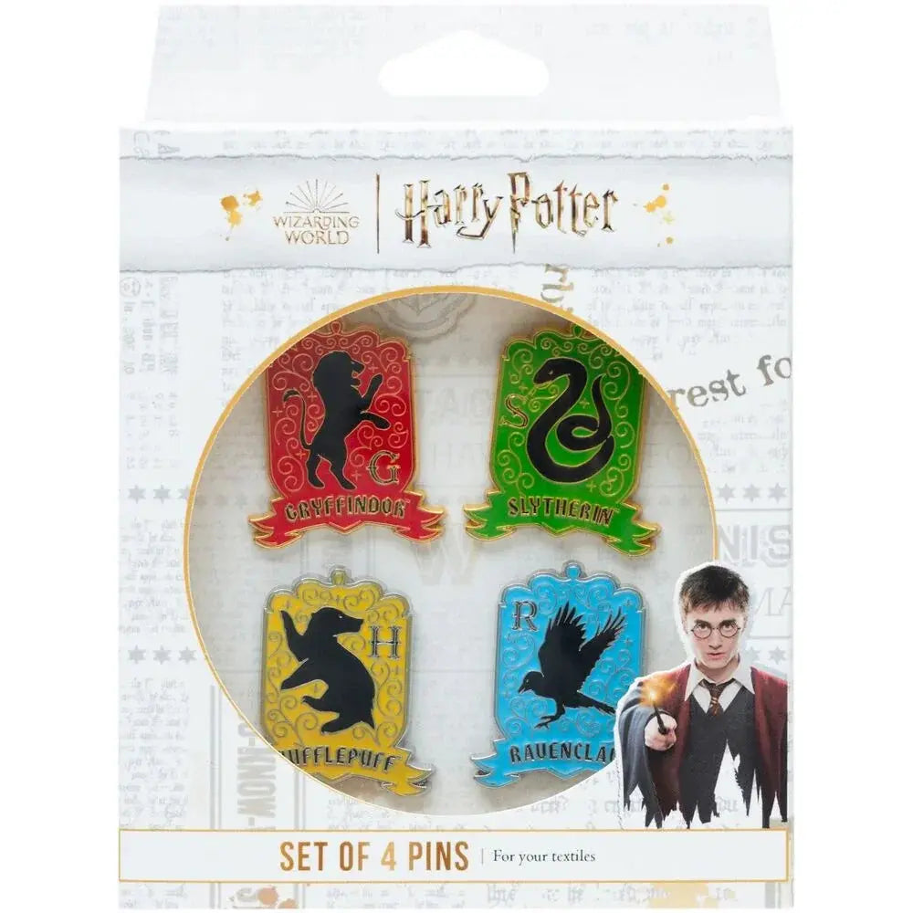 Harry Potter Hogwarts 4 pin set Nerdscape