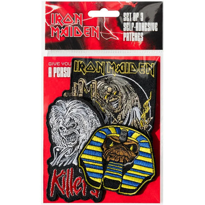 Iron Maiden Set 3 Patch Ufficiali Nerdscape – Personalizza il Tuo Stile Rock Nerdscape