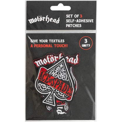 Motorhead Set Patch 3 Pezzi Nerdscape – Toppa, Incolla o Cucila e Sfoggia il Tuo Stile! Nerdscape