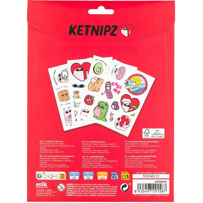 Ketnipz reusable sticker set Nerdscape