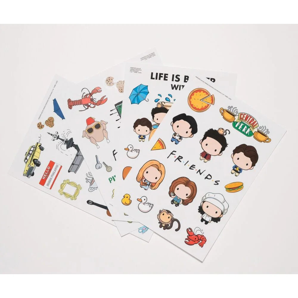 Friends reusable sticker set Nerdscape
