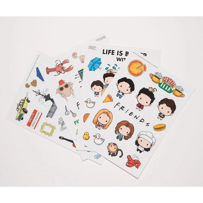 Friends reusable sticker set Nerdscape