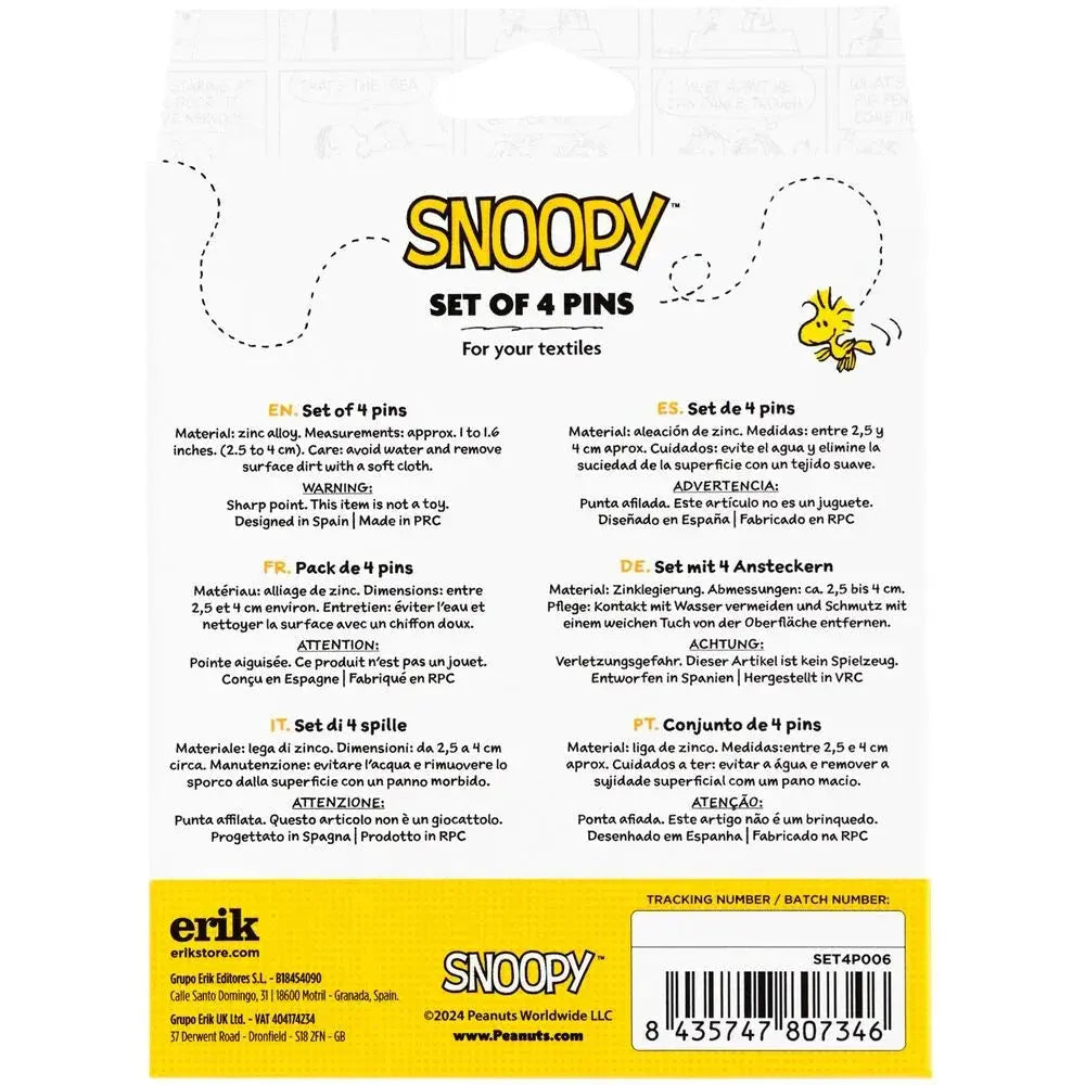 Snoopy 4 pin set Nerdscape