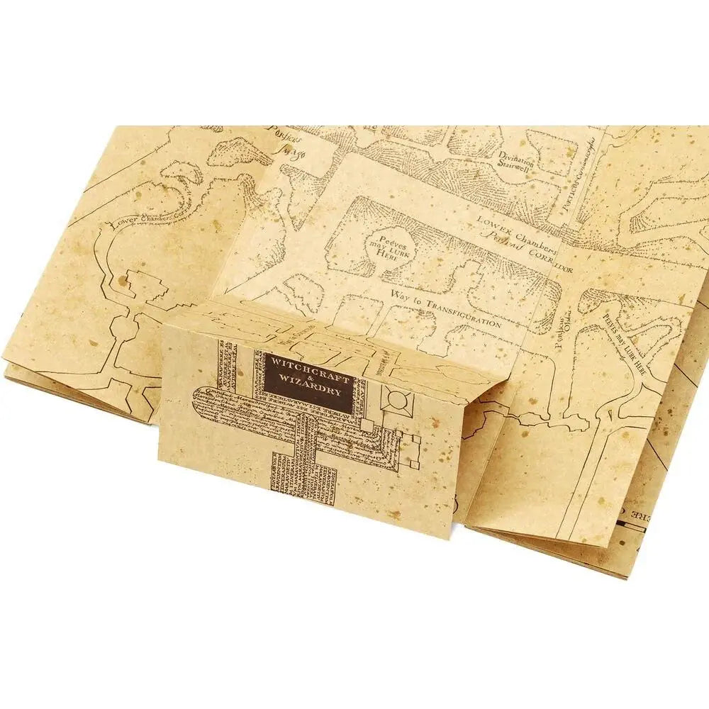 Harry Potter Mappa del Malandrino Replica 1:1 su Carta Speciale - Figura da Collezione Nerdscape Nerdscape