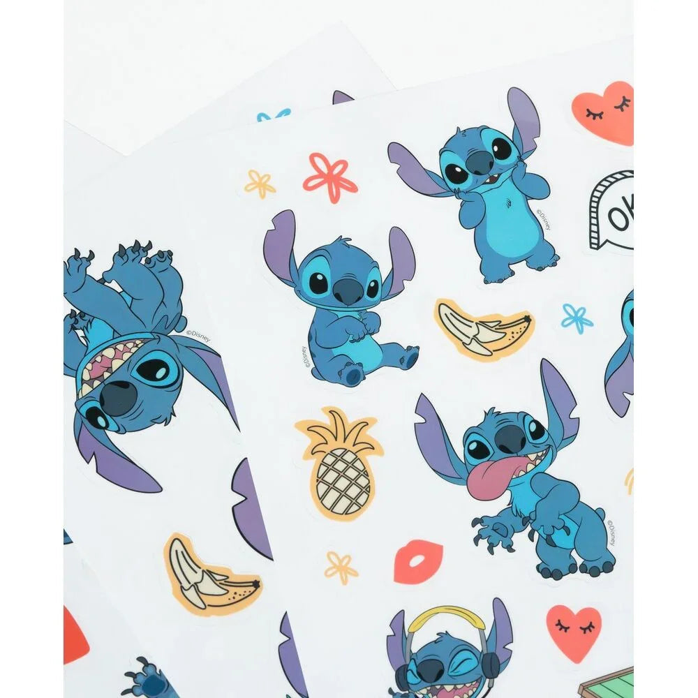 Nerdscape Adesivi Riutilizzabili Stitch Disney – Set Impermeabile e Colorato Nerdscape