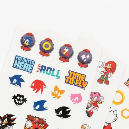 Sonic The Hedgehog reusable sticker set Nerdscape