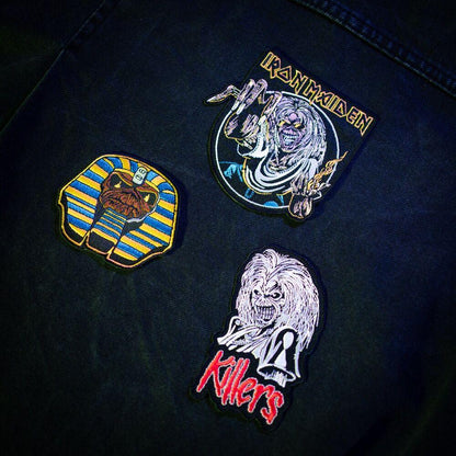 Iron Maiden Set 3 Patch Ufficiali Nerdscape – Personalizza il Tuo Stile Rock Nerdscape