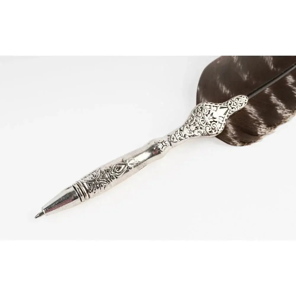 Harry Potter Penna Piuma con Carte Papiro e Supporto Inkwell - Figura da Collezione Nerdscape Nerdscape