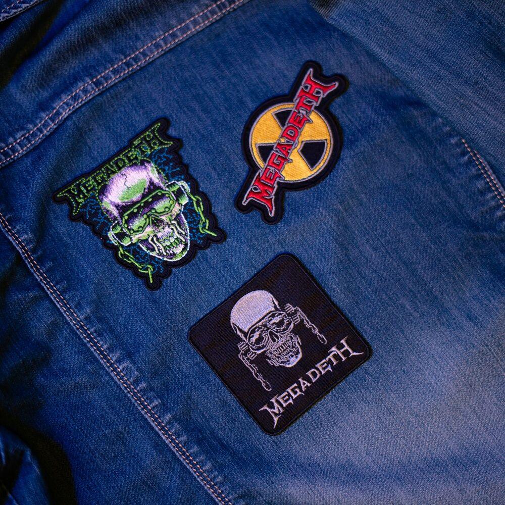Megadeth Set 3 Patch Nerdscape – Toppa in Poliestere da Cucire o Incollare Nerdscape