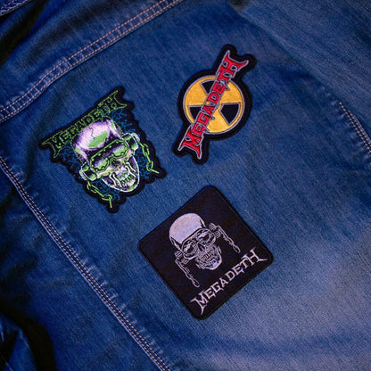 Megadeth Set 3 Patch Nerdscape – Toppa in Poliestere da Cucire o Incollare Nerdscape