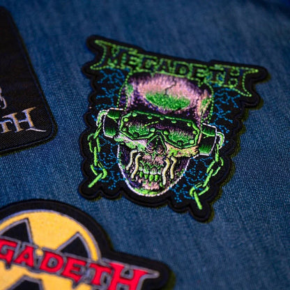 Megadeth Set 3 Patch Nerdscape – Toppa in Poliestere da Cucire o Incollare Nerdscape