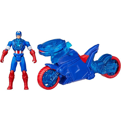 Marvel Avengers Captain America Figura da Collezione con Motorbike Shield Thrower - Nerdscape Nerdscape