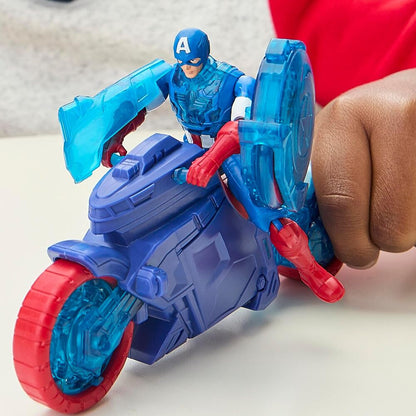 Marvel Avengers Captain America Figura da Collezione con Motorbike Shield Thrower - Nerdscape Nerdscape