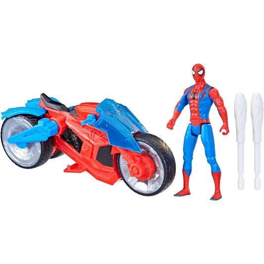 Marvel Spider-Man Epic World of Action - Figura da Collezione Arachnid Motorbike + Spider-Man - Nerdscape Nerdscape
