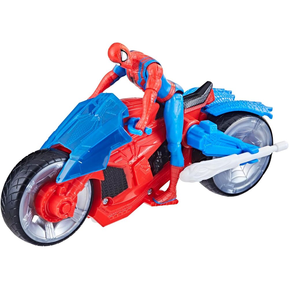 Marvel Spider-Man Epic World of Action - Figura da Collezione Arachnid Motorbike + Spider-Man - Nerdscape Nerdscape