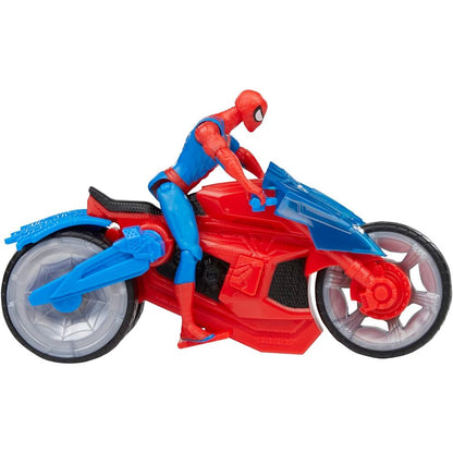 Marvel Spider-Man Epic World of Action - Figura da Collezione Arachnid Motorbike + Spider-Man - Nerdscape Nerdscape